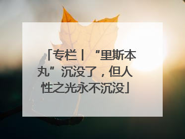 专栏丨“里斯本丸”沉没了，但人性之光永不沉没
